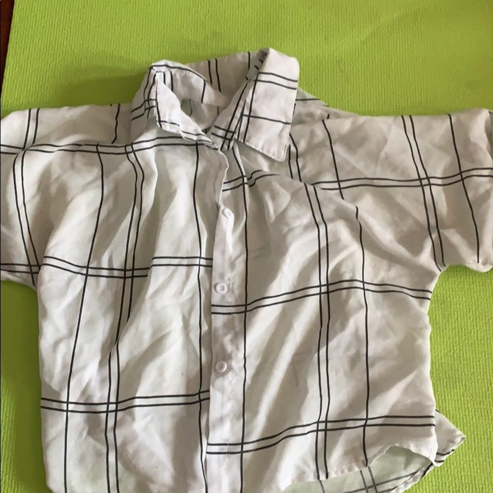 Crop button up